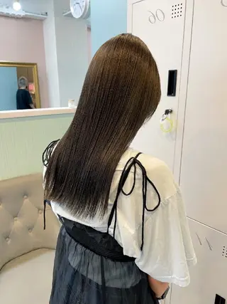 セミロング カラー 暗髪艶カラー/ 髪質改善TR/maiのヘアスタイル