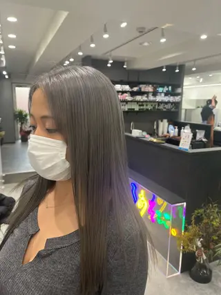 セミロング カラー いろあそび所属・カットモデル無料✨ 募集中✂️みなみ♥️のヘアスタイル