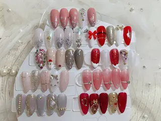 ネイル ネイルサロンAiri 長さ出し·シンプルのネイルデザイン