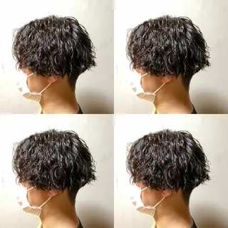 ショート パーマ メンズ ご予約 宜しくお願いします！のヘアスタイル