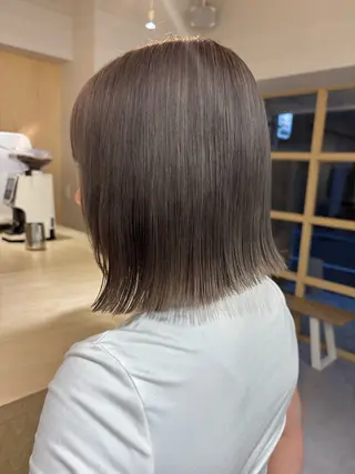 ショート ボブ/ベージュ /MIYUのヘアスタイル