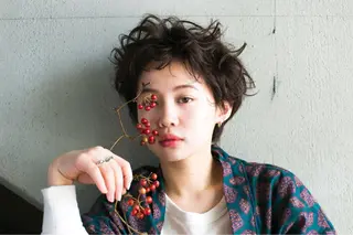 ショート パーマ/レイヤー 岩山丈一郎のヘアスタイル