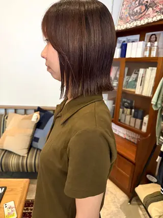 ショート カラー yearn所属・naho✂︎bob/ layerのヘアスタイル