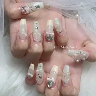 ネイル HANA 長さだしのネイルデザイン