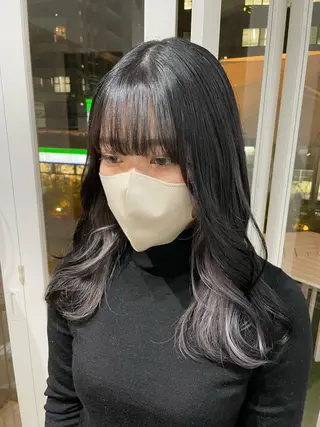 セミロング カラー ヘアアレンジ 酸性縮毛矯正 梅田茶屋町 Juriのヘアスタイル