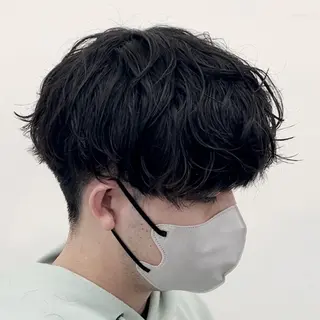 パーマ メンズ aura所属・カラー/メンズパーマ 岩角昂音のヘアスタイル