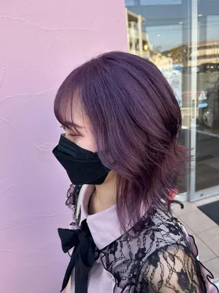 ミディアム カラー パーマ 💙ルル💙 ハイトーン/レイヤーのヘアスタイル