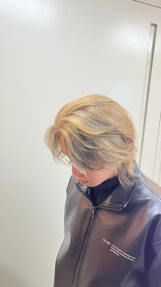 ミディアム カラー メンズ 🦄カイ/メンズ 韓国ヘア/パーマ🦄のヘアスタイル