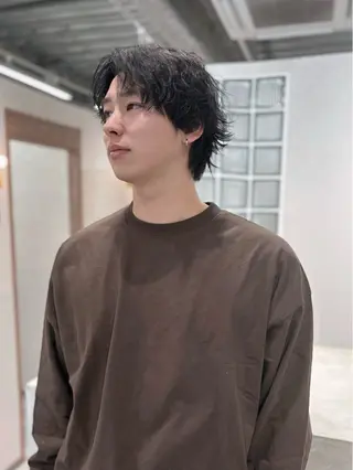 ショート garage.所属・吉田 慎冴/メンズパーマのヘアスタイル