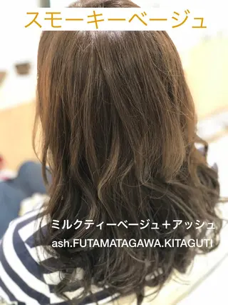 セミロング 縮毛矯正/髪質改善 継続する美髪のヘアスタイル