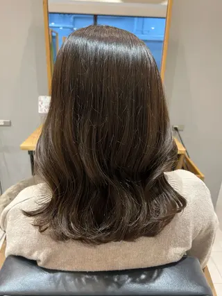 セミロング 韓国ヘア🇰🇷 増田夏希のヘアスタイル