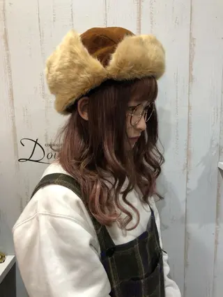 ロング カラー チビ編み込みエクステ シールEXどぅ〜すのヘアスタイル