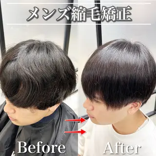 メンズ Loy所属・メンズヘア特化 パーマ 縮毛矯正🔷のヘアスタイル