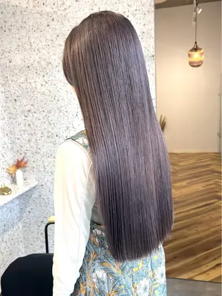 ロング カラー ココロ♩カラー/ ブリーチ  大名のヘアスタイル