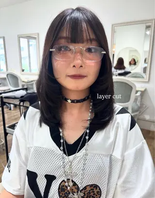 ミディアム 𝗺𝗶𝗸𝘂♡ 似合わせ🎀のヘアスタイル