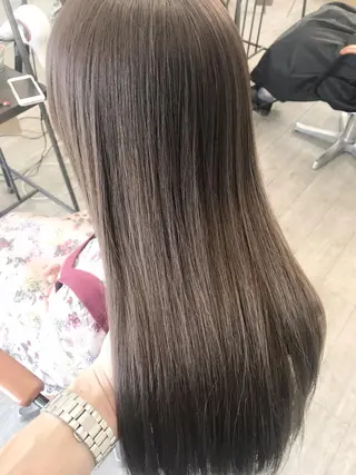 セミロング カラー グレージュ/髪質改善 Yamato.hのヘアスタイル