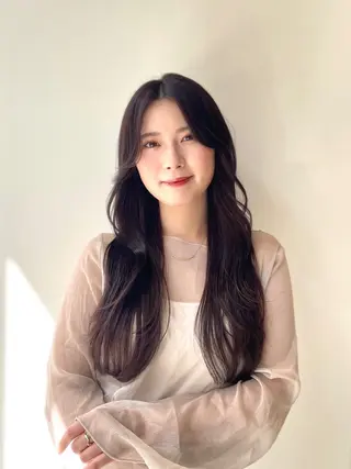 ロング unami shibuya所属・ren ボブロブ/ミディアムのヘアスタイル