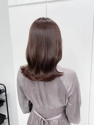 ミディアム カラー ヘアアレンジ Ella所属・nana【艶髪】/ レイヤー/縮毛矯正のヘアスタイル