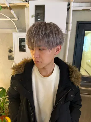 カラー ヘアアレンジ メンズ 海外/ハイトーン🪽 ☯️ami☯️のヘアスタイル