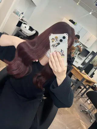 ロング 🩵顔まわり似合わせ 久保田せな🩵のヘアスタイル