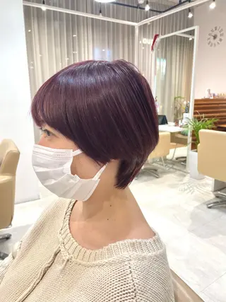 ショート カラー 💫小顔カット TAROのヘアスタイル