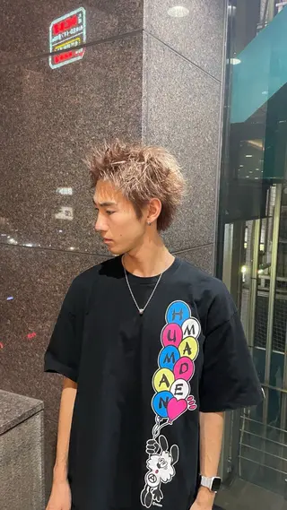 ショート カラー メンズ Ace栄所属・メンズ専門/ メンズパーマ/ゆうとのヘアスタイル