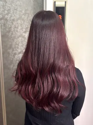 セミロング カラー 詩乃🎀ピンク 暖色系🫧レイヤーのヘアスタイル