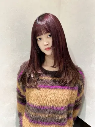 カラー nehus nagaoka所属・🖤複雑履歴ブリーチ Mizuki 🖤のヘアスタイル