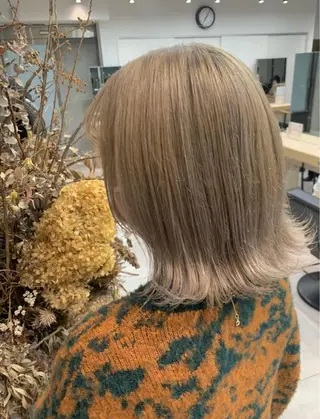 ミディアム カラー ショート・ボブ 🌈chinaのヘアスタイル