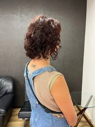 ショート パーマ nono/パーマ /顔まわりカット🐈のヘアスタイル