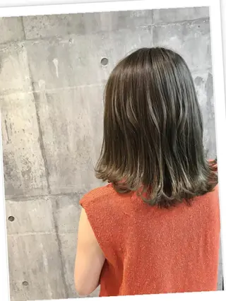 セミロング カラー パーマ ヘアアレンジ メンズ キッズ ネイル マツエク・マツパ MODEK's西宮店 マネージャー神道有基のヘアスタイル