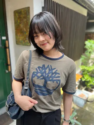 ミディアム rin&cambio所属・ヒロモト アサカのヘアスタイル