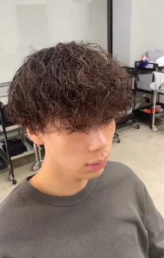 ショート パーマ メンズ メンズ専門サロン wokeのヘアスタイル
