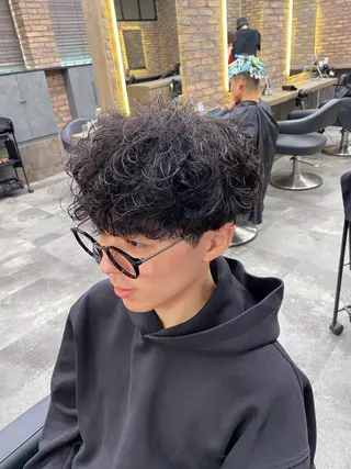 ミディアム メンズ特化 水口湧太のヘアスタイル