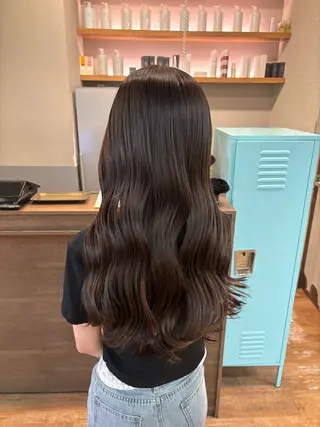 ロング カラー あべ ゆうかのヘアスタイル