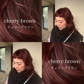 ミディアム カラー regalo 森重ユウのヘアスタイル