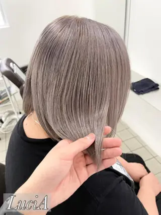セミロング カラー ヘアアレンジ LuciA/エクステ カラーのヘアスタイル