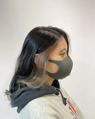 ミディアム カラー 横山 亮太のヘアスタイル