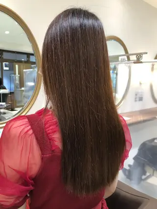 ロング パーマ little広島所属・縮毛矯正/髪質改善 予約はリクエストからのヘアスタイル