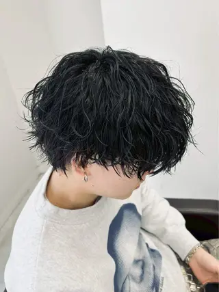 パーマ メンズ ダウンパーマ／カルマ パーマ／Yutoのヘアスタイル