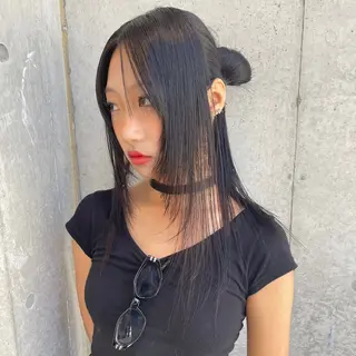 ロング カラー ヘアアレンジ Mizobe misakiのヘアスタイル