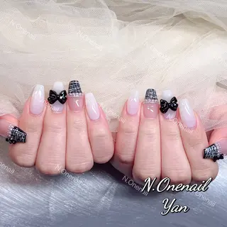 ネイル 長いだし/スカルプ/ パラシェルN.oneのネイルデザイン