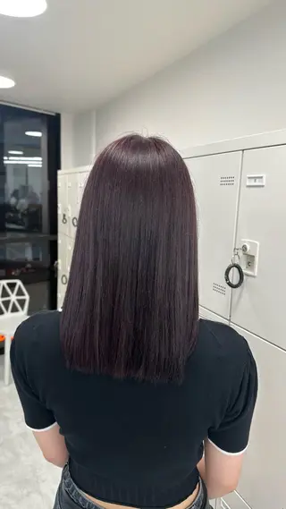 セミロング カラー ガーリーstyle ❤︎misaki🏹のヘアスタイル