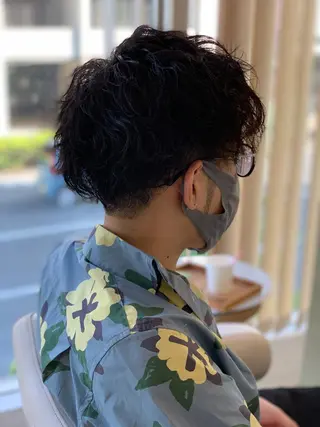 ショート パーマ メンズ トータルビューティー K:R鶴川のヘアスタイル