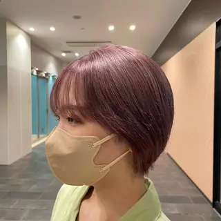 ミディアム カラー La Blessグランサロン梅田店所属・梅田美容室/ ウルフカットのヘアスタイル