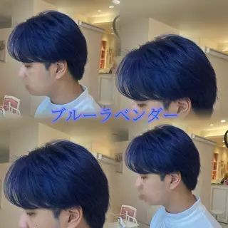 ショート カラー メンズ 🫧ダブルカラー/ パーマ/愛莉🫧のヘアスタイル