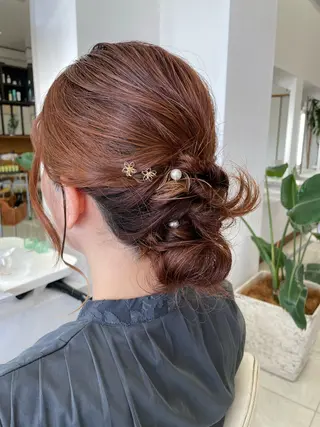 セミロング ヘアアレンジ いけだ ゆうのヘアスタイル