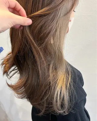 セミロング カラー 𝘒𝘺𝘰𝘬𝘢 🌿‬のヘアスタイル