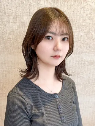 ミディアム りきまる けんとのヘアスタイル
