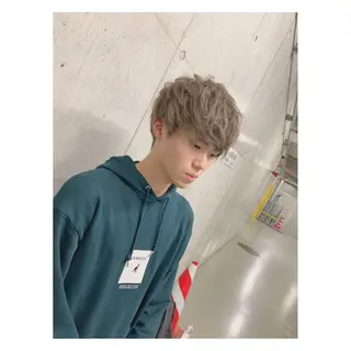 ショート カラー ヘアアレンジ メンズ ange☞ soutaのヘアスタイル